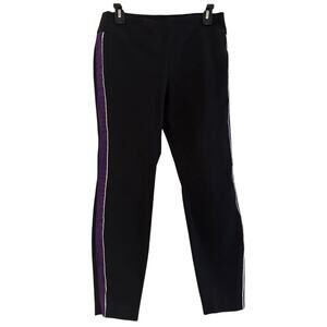 Alfani Black and Purple Capri Pants Size 8p